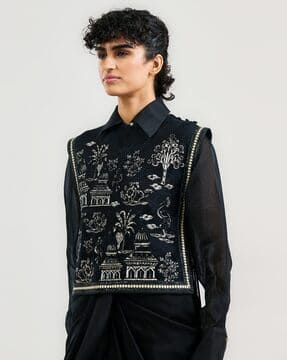 TARUN TAHILIANI シルク ブラウス WOMEN | Tarun Tahiliani