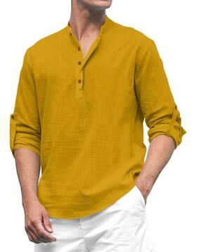royalscout Men Short Kurta with Mandarin Collar-picture-51