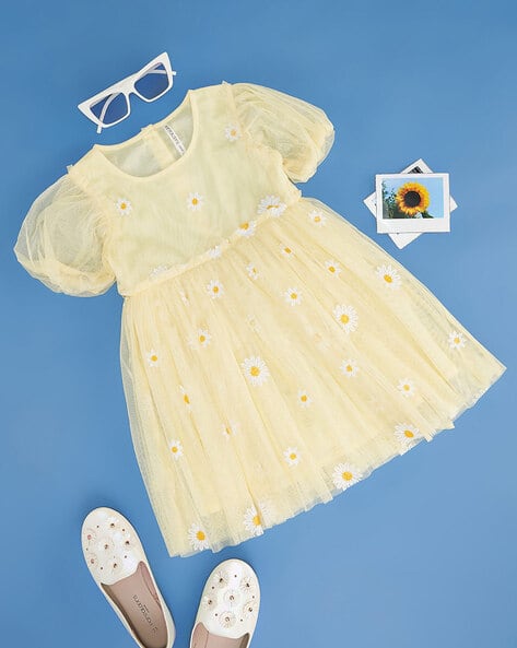 Buy Yellow Dresses Frocks for Girls by Pantaloons Junior Online