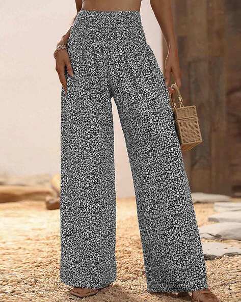 Lulu & Sky Women High-Rise Relaxed Fit Palazzos
