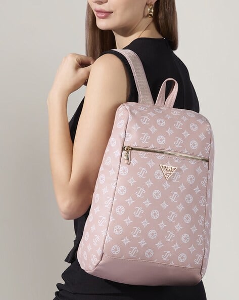 Womens Backpacks Signare Backpack Black Velvet Signature Metal