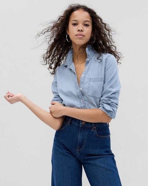 Buy Blue Shirts for Women by GAP Online