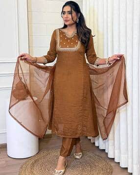 nyrika Women Embroidery Anarkali Kurta Set-picture-34