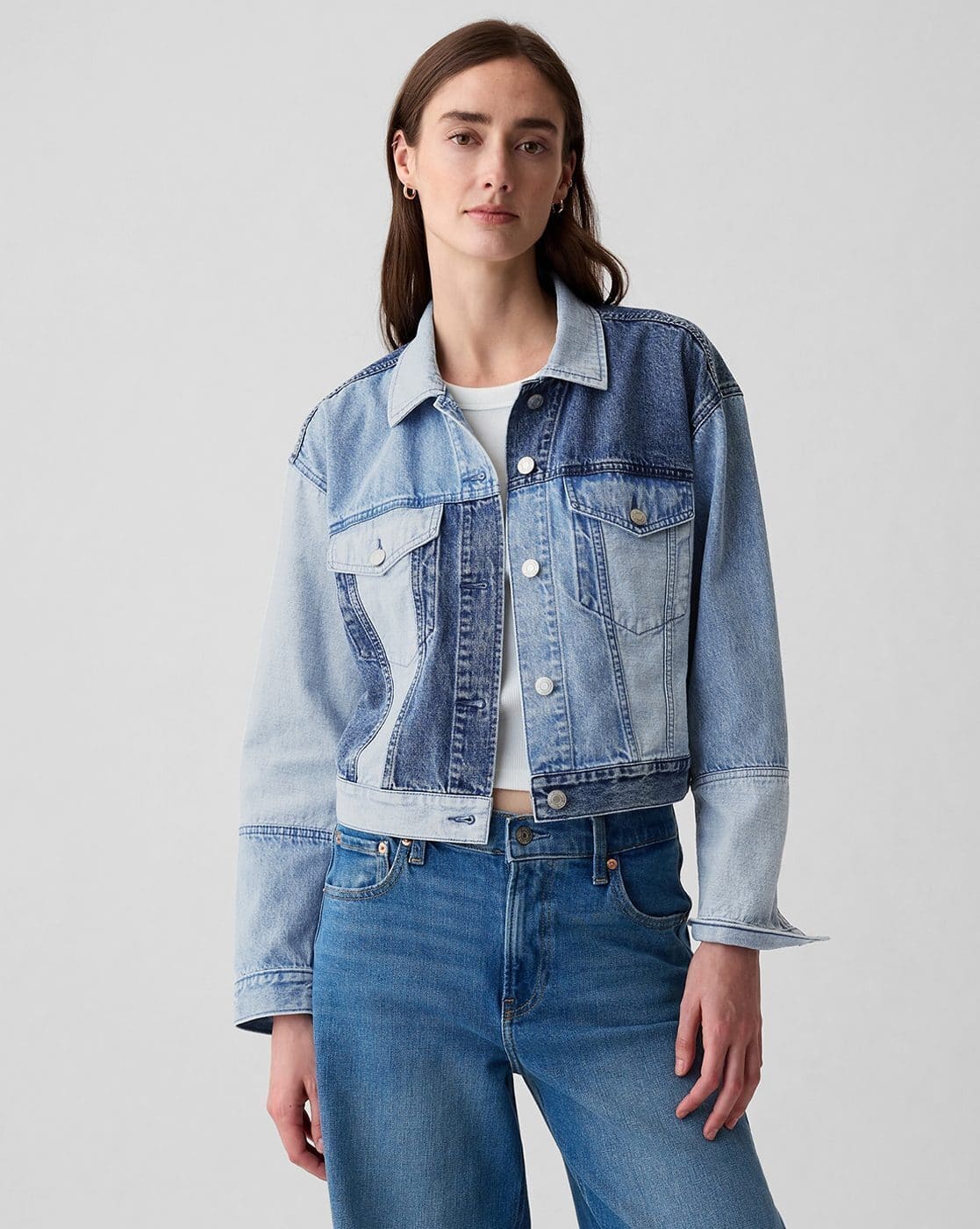 glamb Carol Denim JKT INDIGO DARK INDIGO FITTED DENIM JACKET