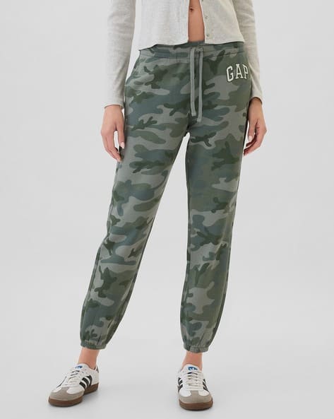 Women Camouflage Print Slim Fit Joggers