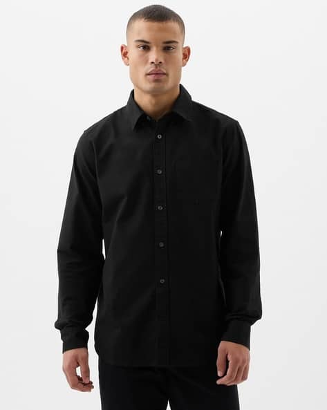 トップス digne button shirt black Buy Black Shirts for Men by GAP Online | Ajio.com