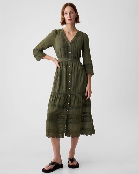 Buy Green Dresses for Women by GAP Online | Ajio.com Buy Green Dresses for Women by GAP Online | Ajio.com