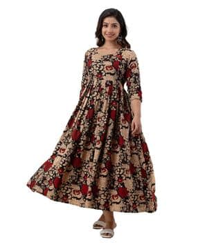biffy Women Floral Print Fit & Flare Maternity Dress-picture-10