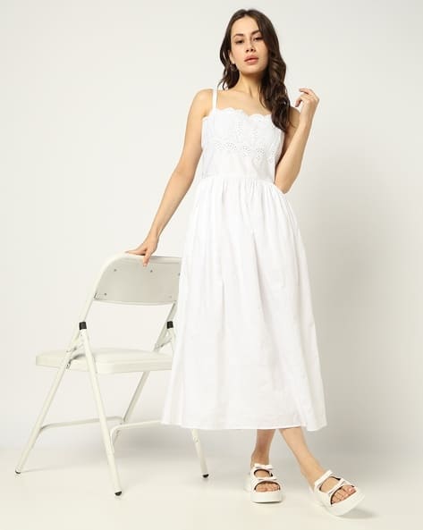 Buy White Dresses for Women by GAP Online | Ajio.com
