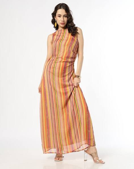 Fyre Rose Women Striped A-Line Maxi Dress
