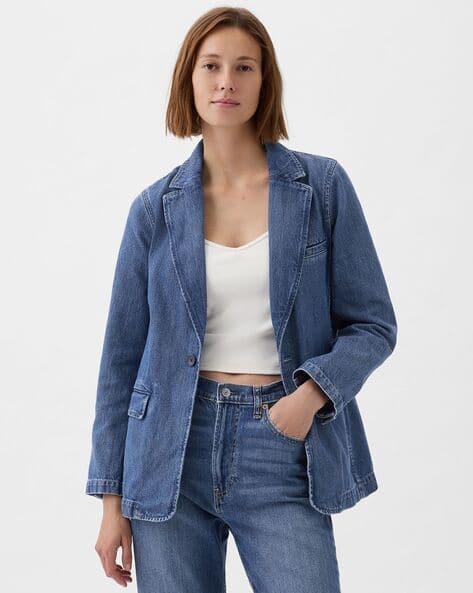 Buy Blue Blazers Waistcoats for Women by GAP Online
