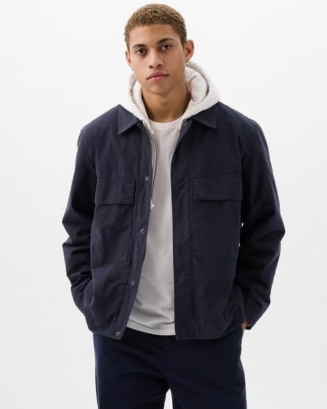 Buy Navy Blue Jackets & Coats for Men by GAP Online | Ajio.com