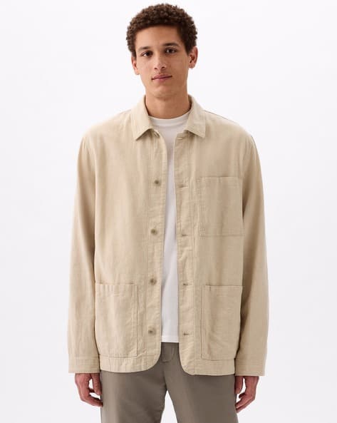 Buy Beige Jackets & Coats for Men by GAP Online | Ajio.com
