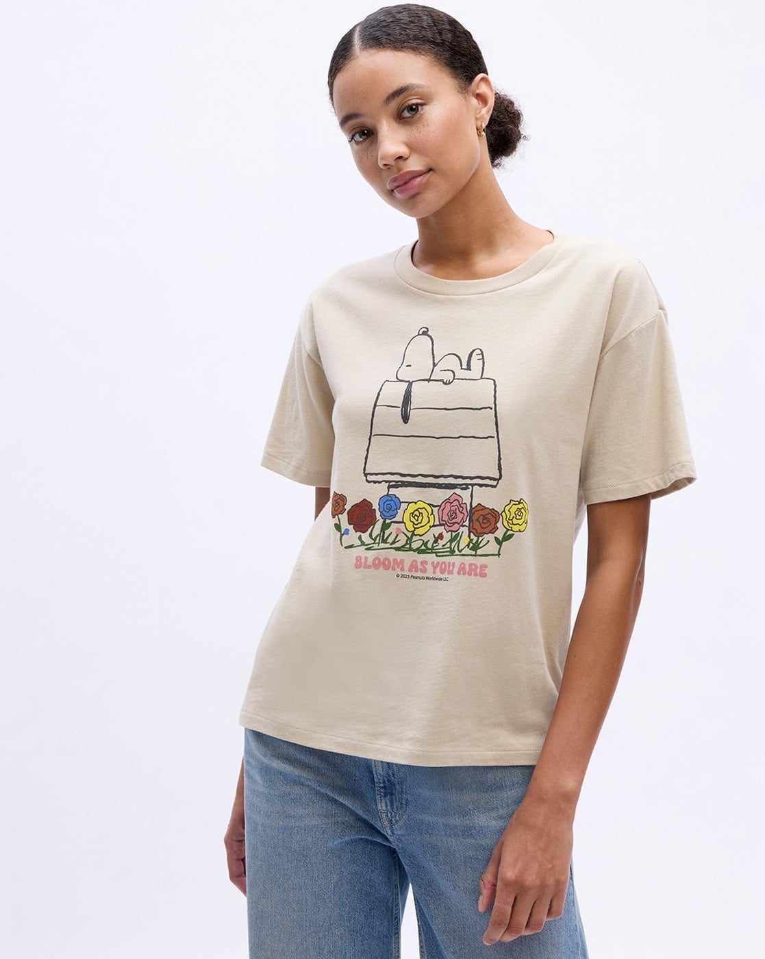 Women Graphic Printed Crew Neck T-Shirt