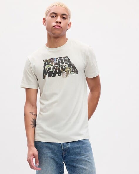 GAP Star Wars - Star Wars Graphic Printed Round Neck T-Shirt Offers & Cashback