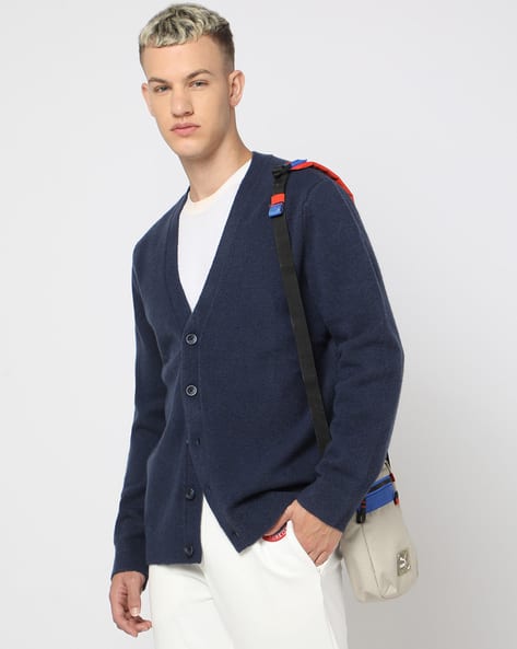 Buy Navy Blue Sweaters Cardigans for Men by GAP Online