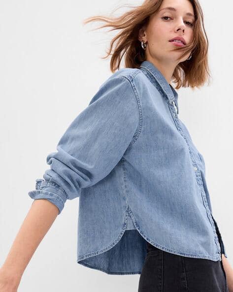 Buy Blue Shirts for Women by GAP Online