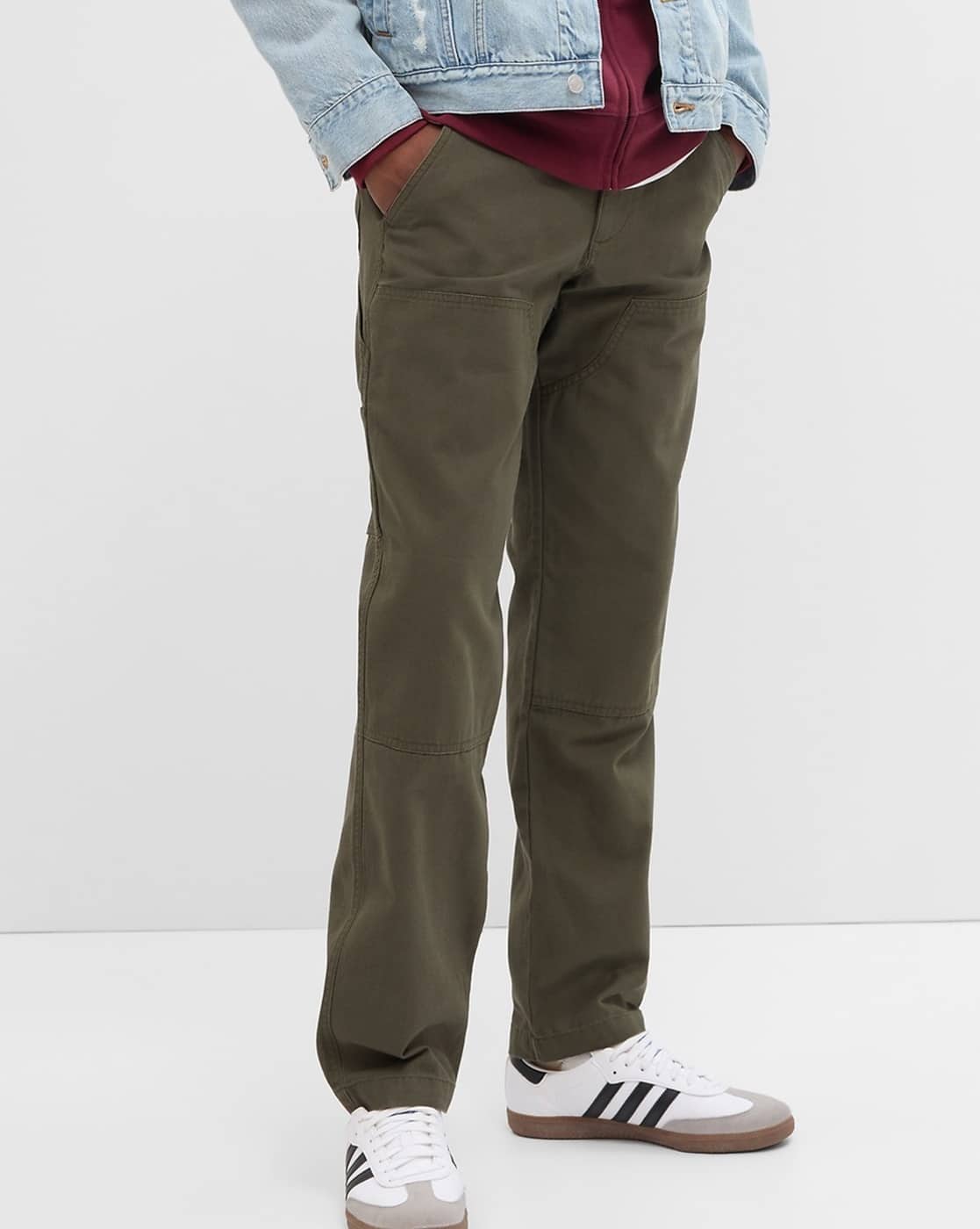 Buy Olive Green Trousers & Pants for Men by GAP Online | Ajio.com