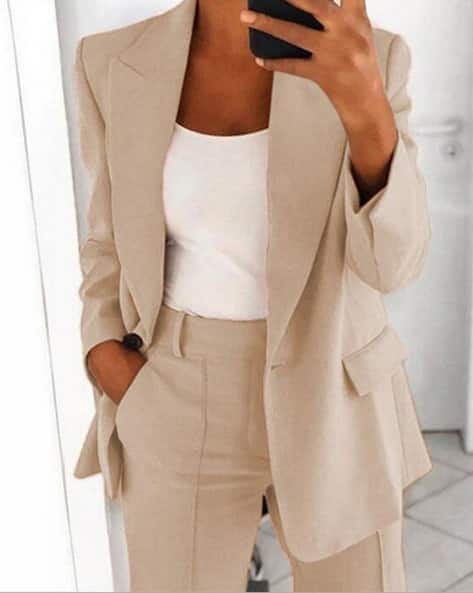 Women Regular Fit Front-Open Blazer