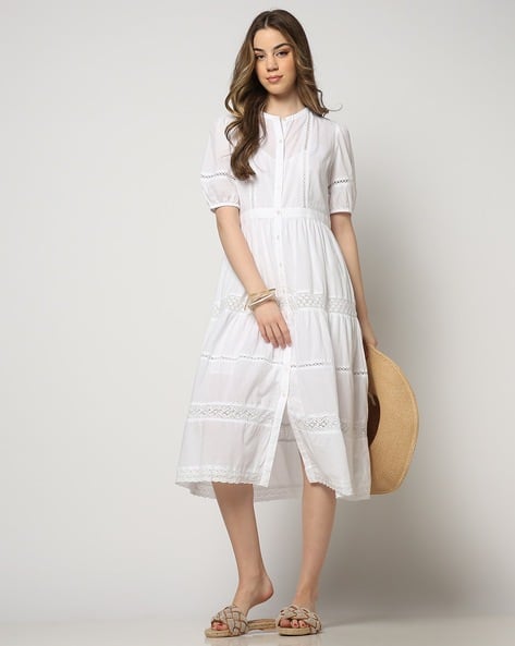 Women Slim Fit Tiered Dress with Camisole Women Slim Fit Tiered Dress with Camisole