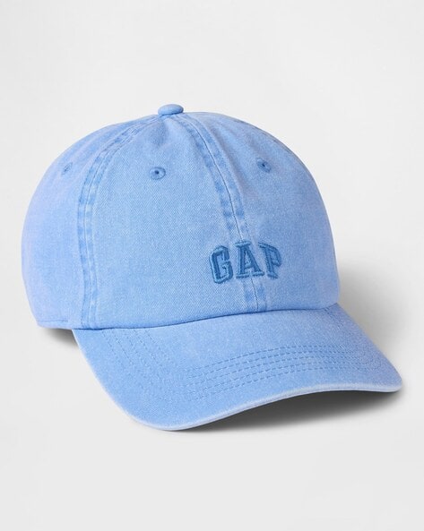 Men Solid Baseball Cap with Embroidered Logo