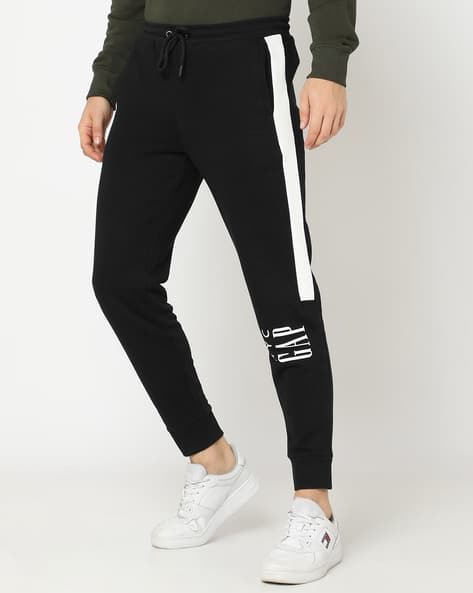 Men Logo Print Regular Fit Joggers