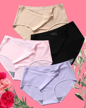 cumsin Pack of 5 Women Seamless Briefs-picture-23