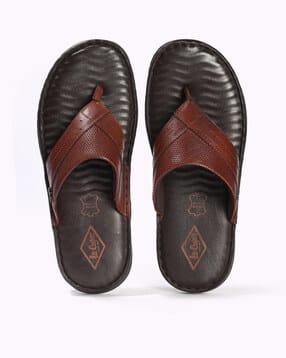 lee cooper Men Perforated Thong-Strap Sandals-picture-14