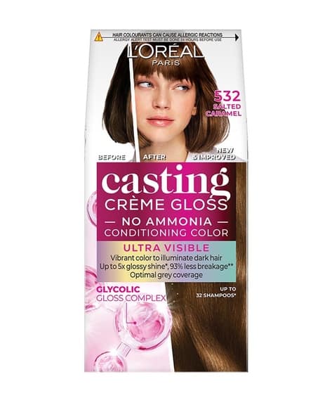 L'Oreal Paris Casting Creme Gloss Ultra Visible Hair Color - Salted Caramel 532