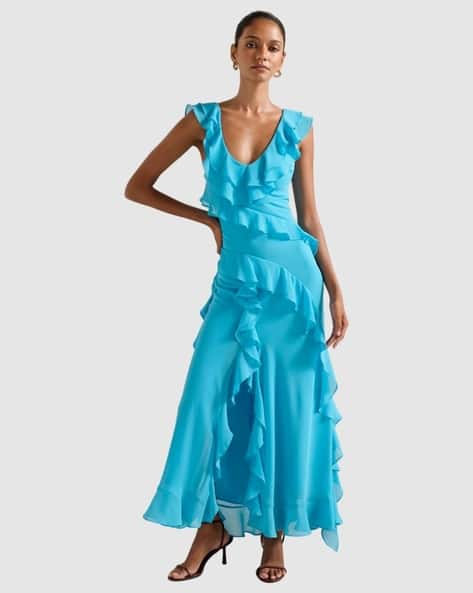 Forever New Women Ruffles Sheath Dress