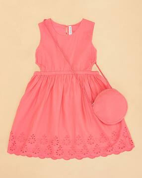 pantaloons junior Gils Sleeveless Fit and Flare Dress-picture-13