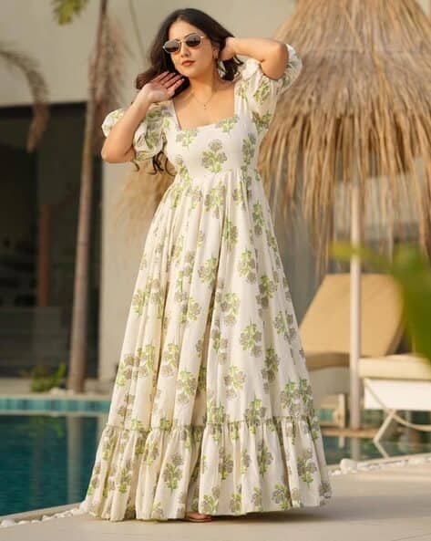 Women Floral Tiered Dress