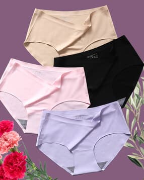 Pack of 5 Women Seamless Briefs-image-8