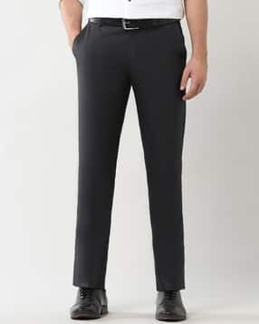 arrow Men Striped Tapered Fit Flat-Front Trousers-picture-12