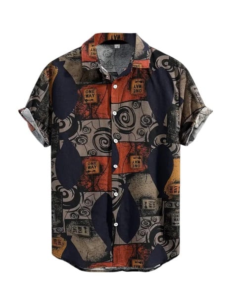 Men Printed Regular Fit Shirt