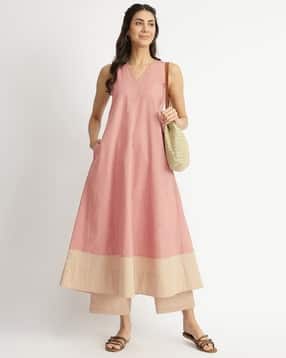 pink fort Women Colour-block Suit Set-picture-38