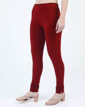 Women Churidar Leggings with Elasticated Waistband-image-26