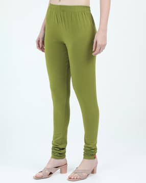 Women Churidar Leggings with Elasticated Waistband-image-24