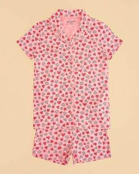 pantaloons junior Girl Printed Shorts & Top Set-picture-13