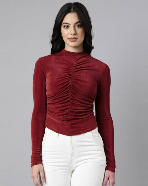 SHOWOFF Women Regular Fit Gathered Top