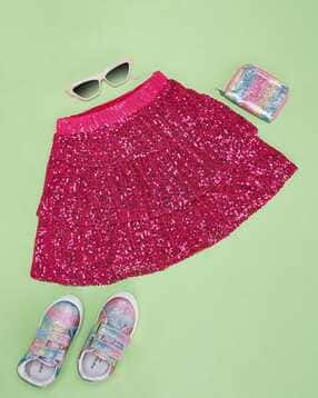pantaloons junior Girls Embellished Skirt-picture-30