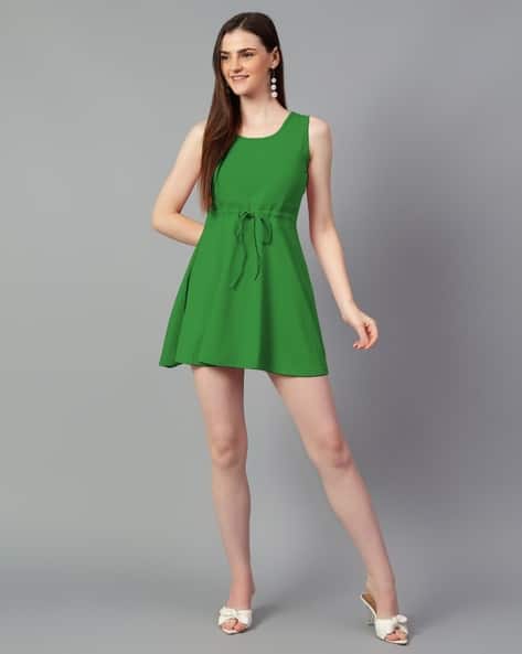 Buy Parrot green Dresses for Women by KOTTY Online | Ajio.com