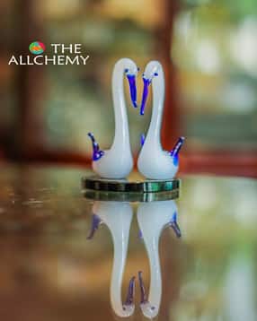 theallchemy Glass Swan Pair-picture-46