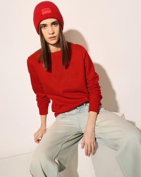 only Women Embroidered Regular Fit Sweatshirt-picture-48