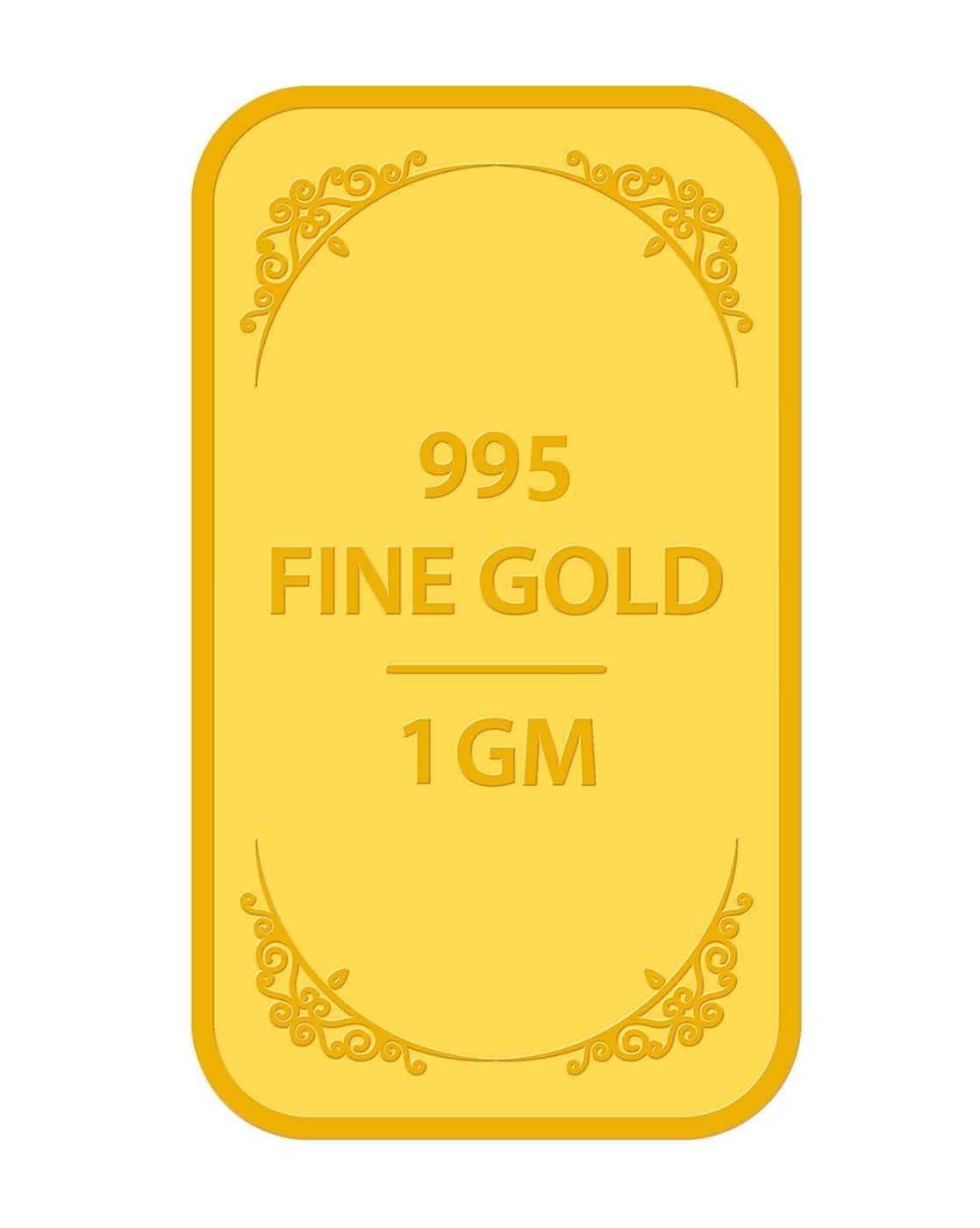Muthoot PAPPACHAN 1 Gm 24K For Women (995, FreeSize) Yellow Gold Swarnavarsham Bar For Women (Yellow Gold, FreeSize)