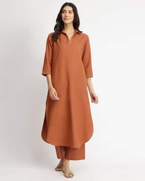 pink fort Women Linen Suit Set-picture-42