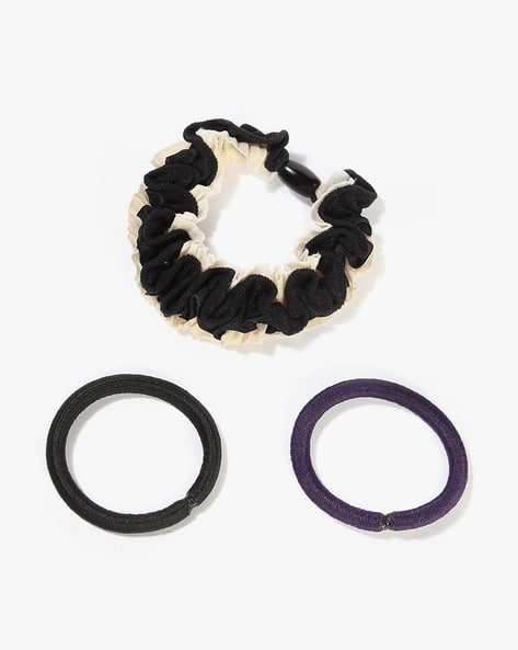 YOUSTA Women Pack of 3 Colourblock Hair Ties