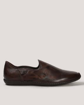 Men Leather Slip-On Shoes-image-4