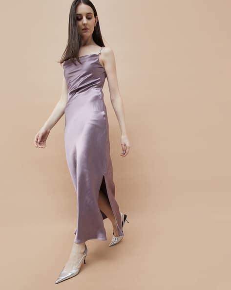 Women Cowl Neck A-Line Dress