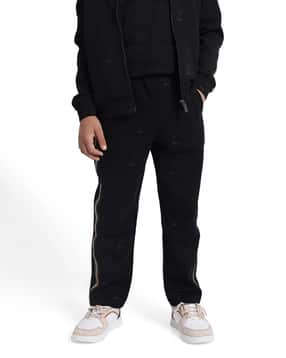 Boys Mid Rise Straight Track Pants -image-26
